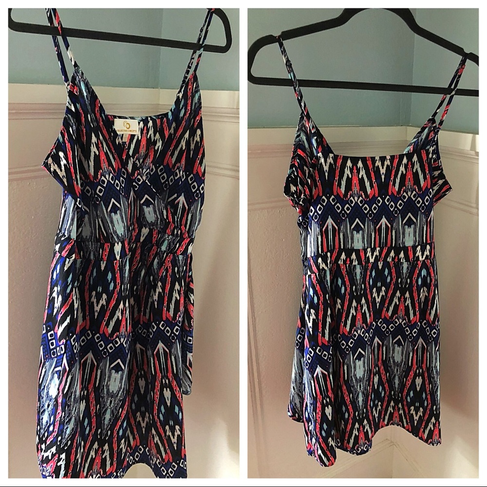 Vibrant print cocktail dress